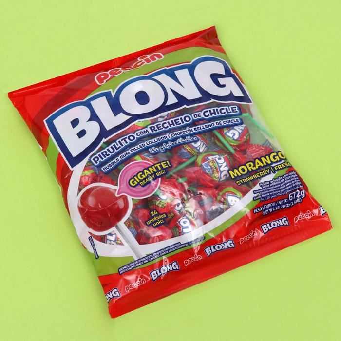 Карамель на палочке Blong Strawberry с жевательной резинкой, 28 г
Карамель на палочке Blong Strawberry с жевательной резинкой, 28 г