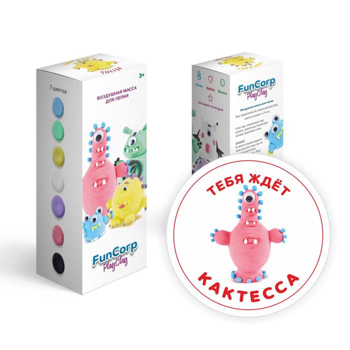 Воздушная масса для лепки FunCorp Playclay, Кактесса
Воздушная масса для лепки FunCorp Playclay, Кактесса