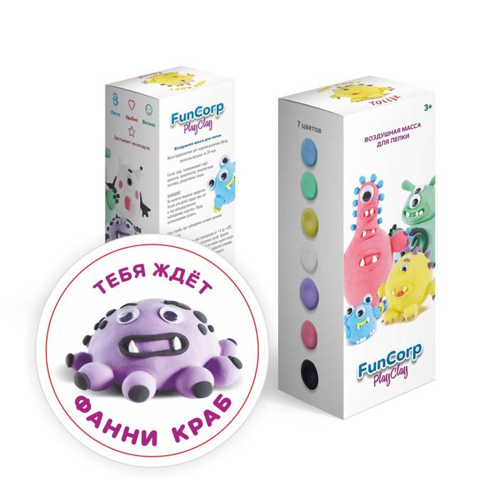 Воздушная масса для лепки FunCorp Playclay, Фанни Краб
Воздушная масса для лепки FunCorp Playclay, Фанни Краб