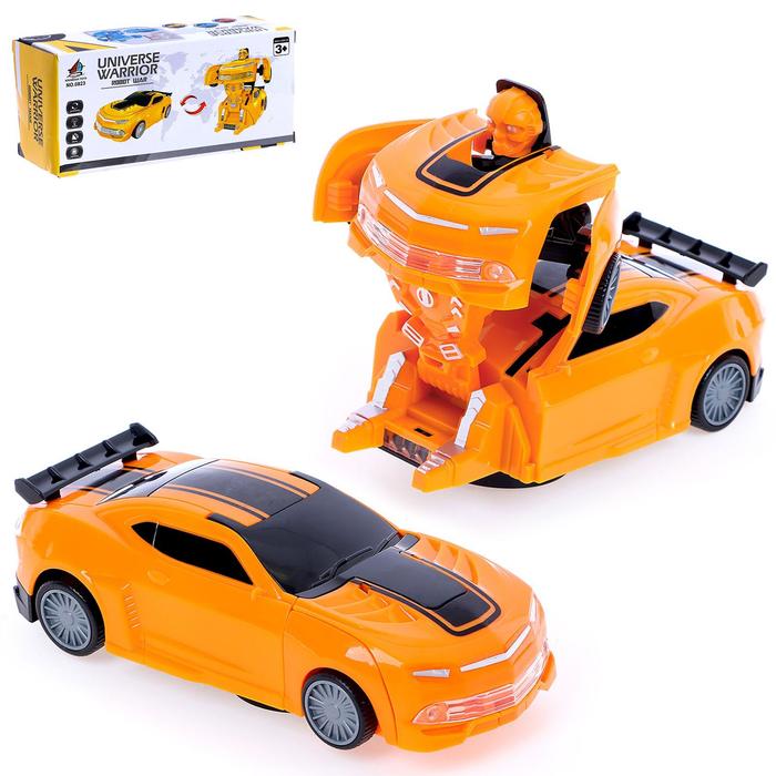 Робот-трансформер «Автобот», световые и звуковые эффекты, работает от батареек, цвет оранжевый
Робот-трансформер «Автобот», световые и звуковые эффекты, работает от батареек, цвет оранжевый