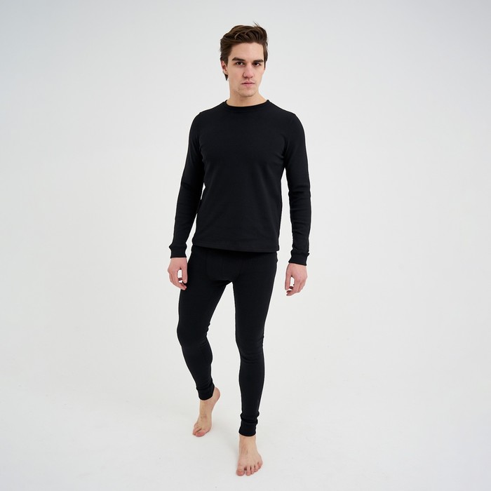 Термобельё мужское (лонгслив. брюки), цвет чёрный, размер 54
Термобельё мужское (лонгслив. брюки), цвет чёрный, размер 54