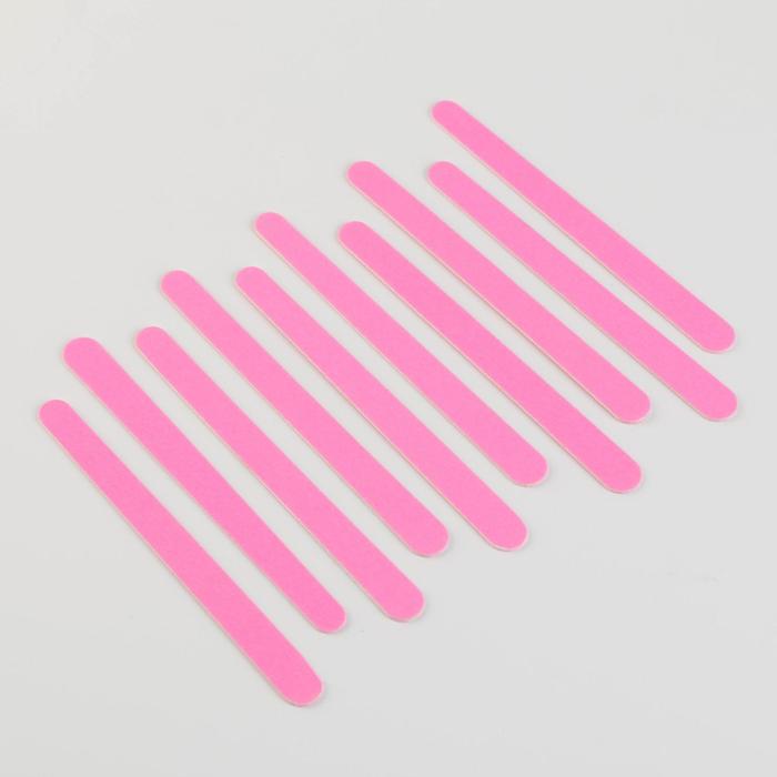 Набор одноразовых пилок для ногтей, 10 штук, цвет розовый 
Набор одноразовых пилок для ногтей, 10 штук, цвет розовый