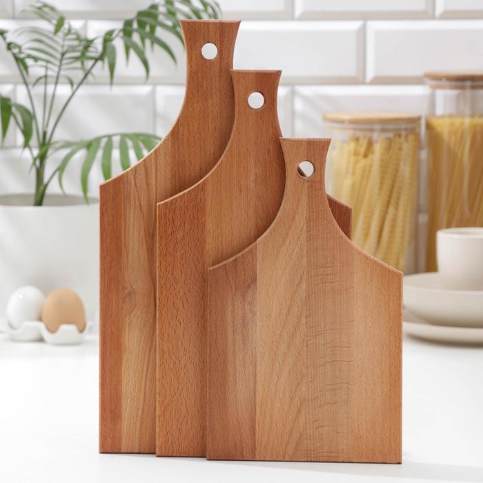 Набор разделочных досок с прямой ручкой Mаgistrо, 3 шт: 29×18 см, 35×18 см, 40×20 см, дуб
Набор разделочных досок с прямой ручкой Mаgistrо, 3 шт: 29×18 см, 35×18 см, 40×20 см, дуб