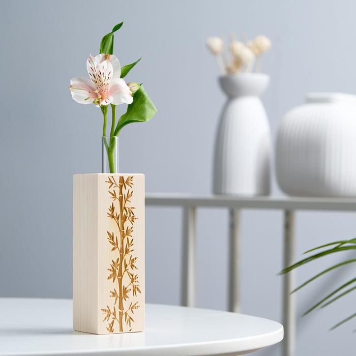 Ящик деревянный с колбой "Бамбук" гравировка с одной стороны
Ящик деревянный с колбой "Бамбук" гравировка с одной стороны