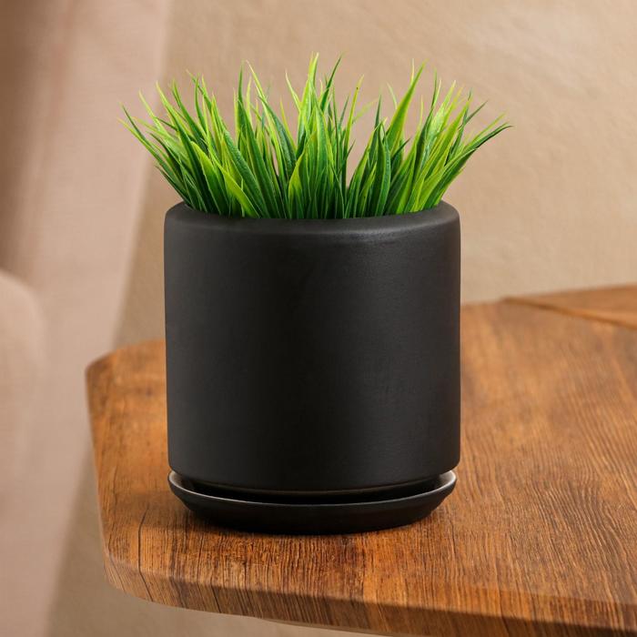 Горшок для цветов "Линос", круглый, матовый, чёрный, 0.8 л
Горшок для цветов "Линос", круглый, матовый, чёрный, 0.8 л