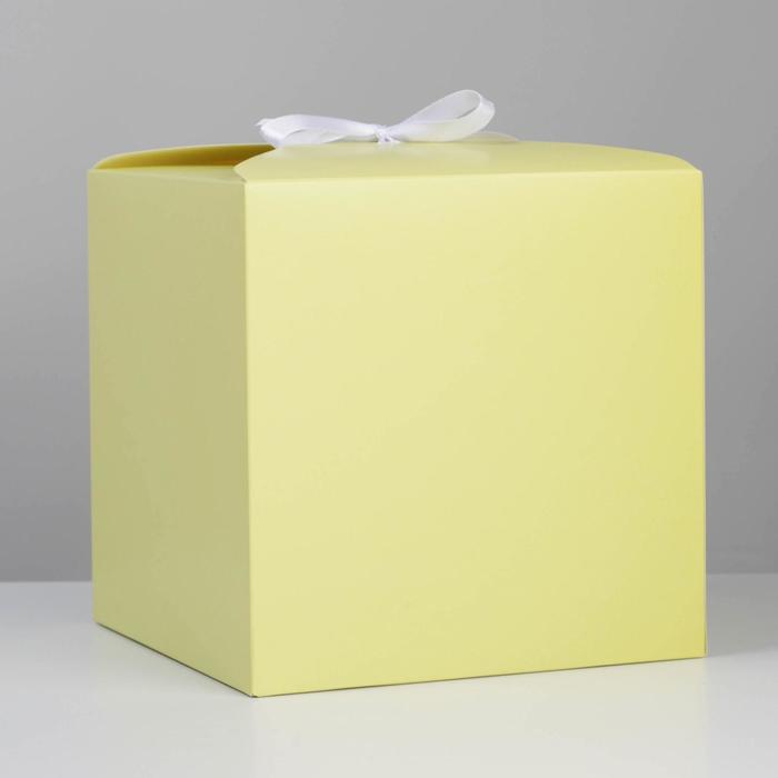 Коробка складная «Желтая», 18 × 18 × 18 см
Коробка складная «Желтая», 18 × 18 × 18 см