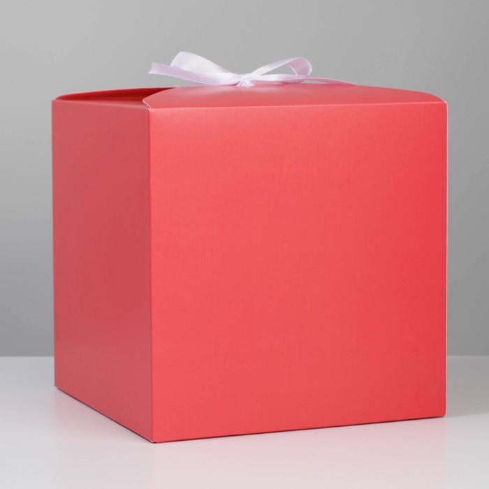 Коробка складная «Красная», 18 × 18 × 18 см 
Коробка складная «Красная», 18 × 18 × 18 см