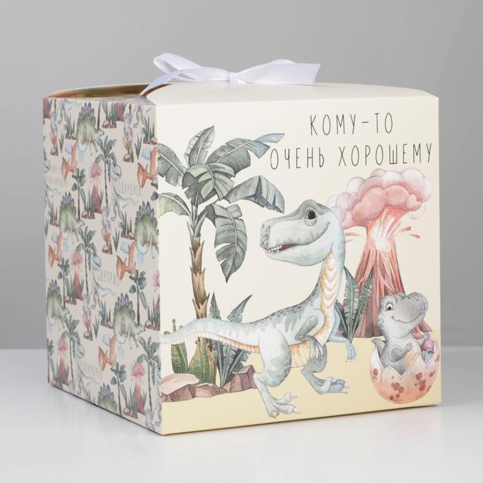 Коробка складная «Динозавры», 18 × 18 × 18 см 
Коробка складная «Динозавры», 18 × 18 × 18 см