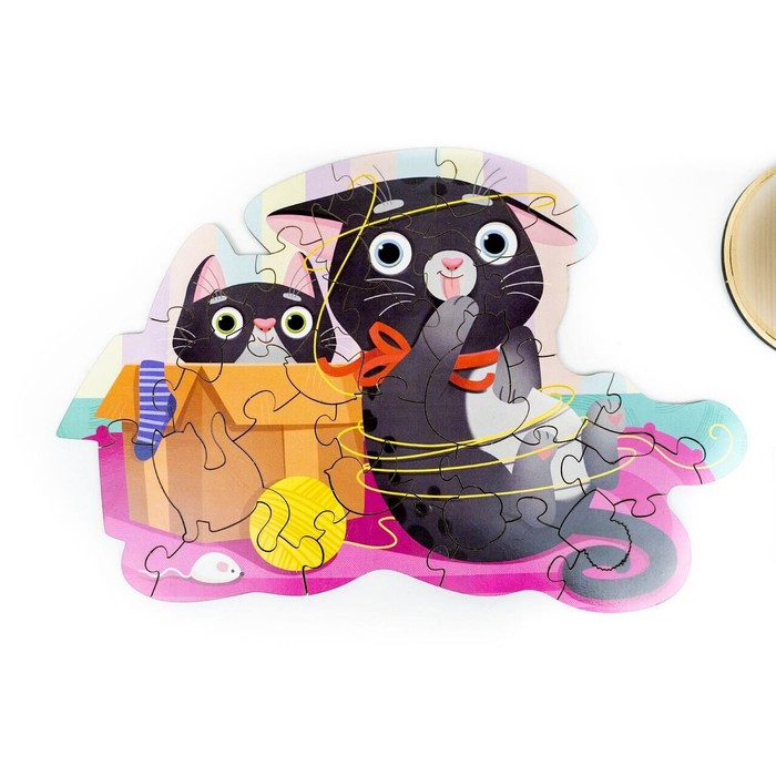 Фигурный пазл «Прятки-котятки» 34 элемента
Фигурный пазл «Прятки-котятки» 34 элемента