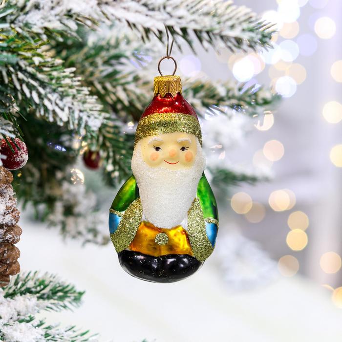 Ёлочная игрушка "Бородатый домовой", 10 см, стекло
Ёлочная игрушка "Бородатый домовой", 10 см, стекло