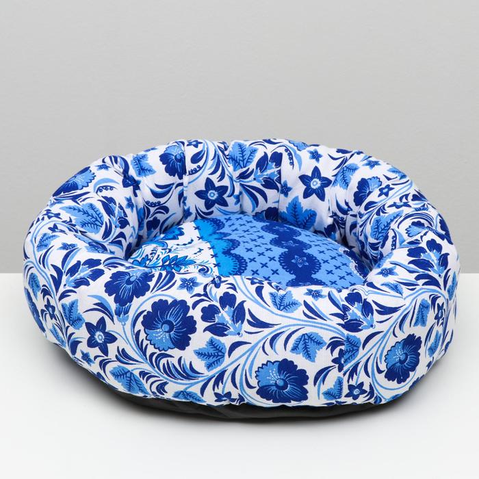 Лежанка "Ватрушка гжель", рогожка, синтепон, 50 х 12 см
Лежанка "Ватрушка гжель", рогожка, синтепон, 50 х 12 см