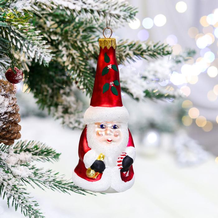 Ёлочная игрушка "Дед мороз", 13.5 см, стекло
Ёлочная игрушка "Дед мороз", 13.5 см, стекло