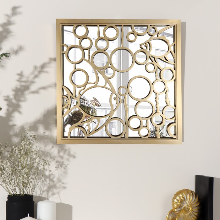 Зеркало настенное «Рыбка», зеркальная поверхность 34,5 × 34,5 см, цвет золотистый
Зеркало настенное «Рыбка», зеркальная поверхность 34,5 × 34,5 см, цвет золотистый