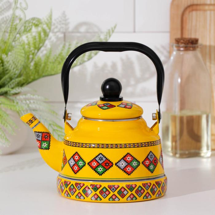 Чайник «Скандинавия», 1,1 л, индукция, цвет жёлтый 
Чайник «Скандинавия», 1,1 л, индукция, цвет жёлтый