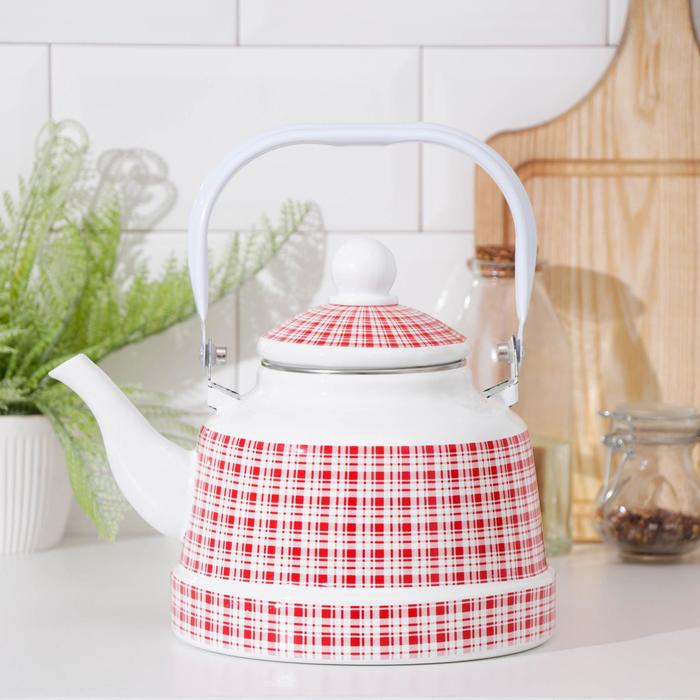 Чайник эмалированный «Английский стиль», 2,5 л, индукция, цвет белый
Чайник эмалированный «Английский стиль», 2,5 л, индукция, цвет белый