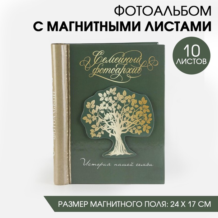 Фотоальбом на 10 м.л с декор.обложкой «Семейный фотоархив», 19х25
Фотоальбом на 10 м.л с декор.обложкой «Семейный фотоархив», 19х25