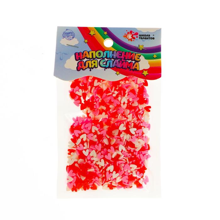 Наполнение для слайма, пакет 20 г, сердечки розовые, белые, красные
Наполнение для слайма, пакет 20 г, сердечки розовые, белые, красные