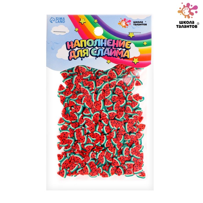 Наполнение для слайма, пакет 20 г, арбузики 
Наполнение для слайма, пакет 20 г, арбузики