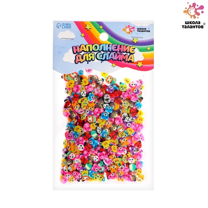 Наполнение для слайма, пакет 20 г, микс мордашек животных
Наполнение для слайма, пакет 20 г, микс мордашек животных