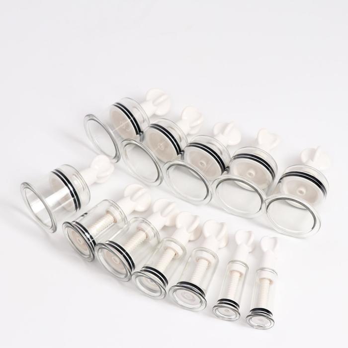 Банки акупункционного действия для вакуумного массажа с вентилем, набор 12 шт.
Банки акупункционного действия для вакуумного массажа с вентилем, набор 12 шт.