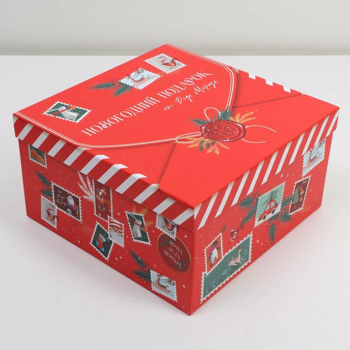 Коробка подарочная «Новогодняя почта», 22 × 22 × 12 см
Коробка подарочная «Новогодняя почта», 22 × 22 × 12 см