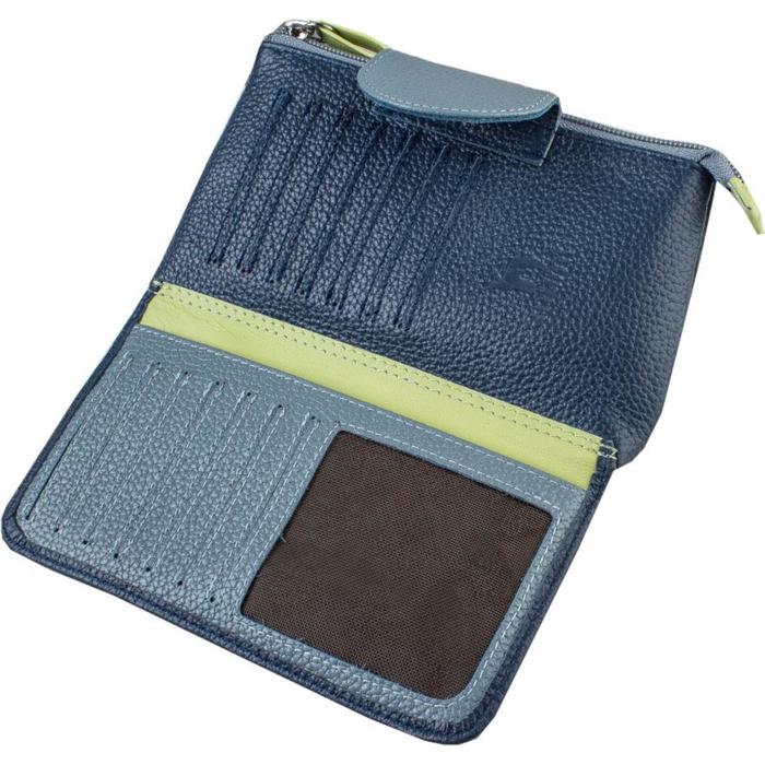 фото Кошелек-косметичка н/к, кнопка. цвет джинс mumi