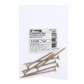 Саморезы универсальные ТУНДРА krep 3.5x50 мм, желтый цинк, 7 шт.
Саморезы универсальные ТУНДРА krep 3.5x50 мм, желтый цинк, 7 шт.