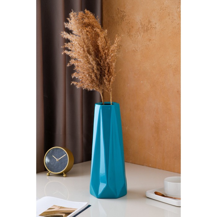 Ваза керамическая "Марокко", настольная, бирюзовая, 34 см
Ваза керамическая "Марокко", настольная, бирюзовая, 34 см