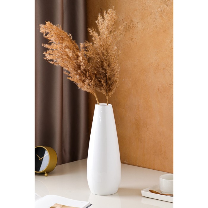 Ваза керамическая "Версаль", настольная, глянец, белая, 32 см
Ваза керамическая "Версаль", настольная, глянец, белая, 32 см