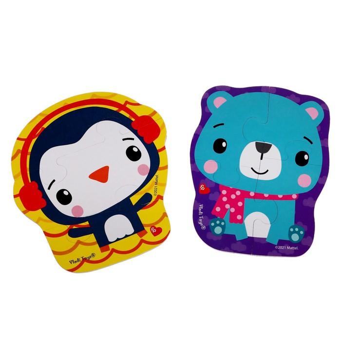 Мягкий магнитный пазл «Мишка и пингвин», 2 картинки, 7 элементов
Мягкий магнитный пазл «Мишка и пингвин», 2 картинки, 7 элементов