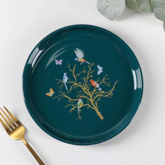 Тарелка пирожковая «Колибри», 19,5×2 см, цвет зелёный
Тарелка пирожковая «Колибри», 19,5×2 см, цвет зелёный