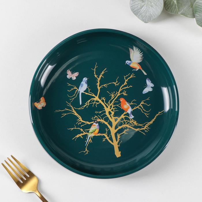 Тарелка обеденная «Колибри», 21×4 см, цвет зелёный
Тарелка обеденная «Колибри», 21×4 см, цвет зелёный