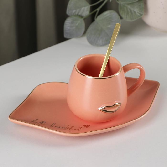 Кофейная пара «Губки», чашка 180 мл, блюдце 20,7×12×7,5 см, ложка, цвет МИКС
Кофейная пара «Губки», чашка 180 мл, блюдце 20,7×12×7,5 см, ложка, цвет МИКС