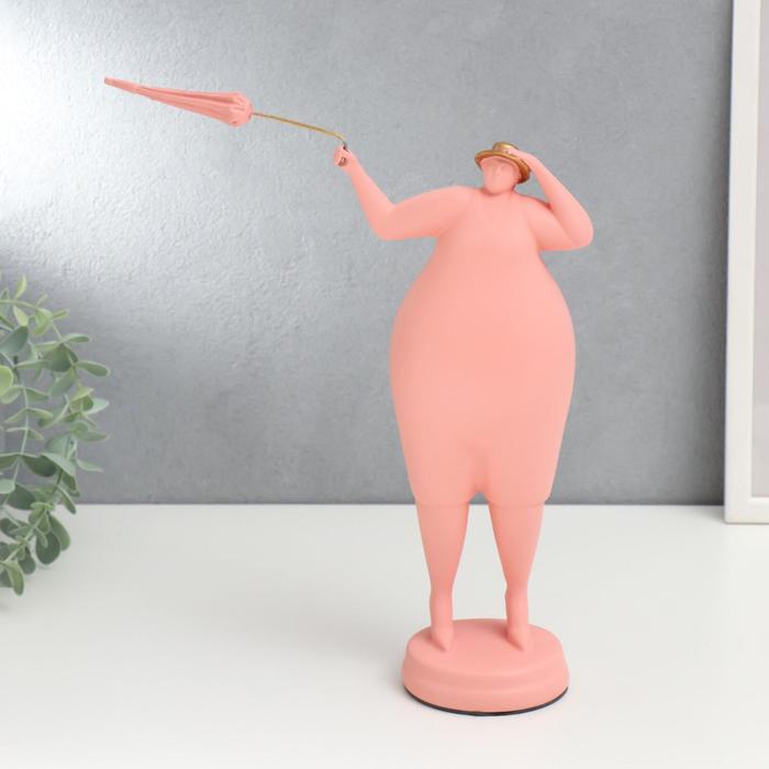 Сувенир полистоун "Толстушка в шляпке с зонтиком" розовый 28,5х9х24 см
Сувенир полистоун "Толстушка в шляпке с зонтиком" розовый 28,5х9х24 см
