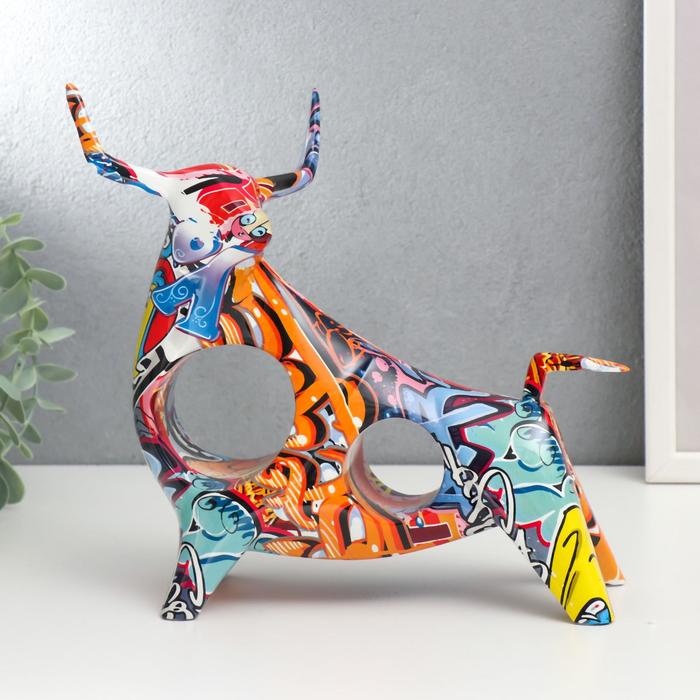 Сувенир полистоун "Бык" граффити 23х11х25 см
Сувенир полистоун "Бык" граффити 23х11х25 см