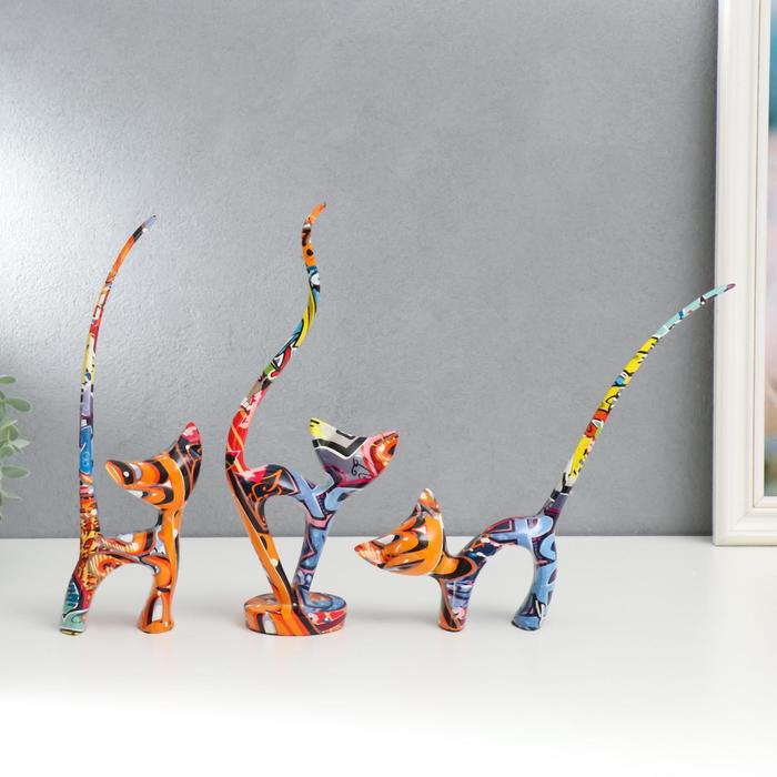 Сувенир полистоун "Котики" граффити набор 3 шт 27,5х4,5х7,5 см 27,5х6,5х11 см 22х4х25 см
Сувенир полистоун "Котики" граффити набор 3 шт 27,5х4,5х7,5 см 27,5х6,5х11 см 22х4х25 см