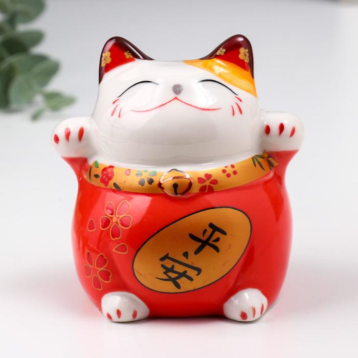 Сувенир керамика "Кот Манэки-нэко" в красном 9х9х7,5 см
Сувенир керамика "Кот Манэки-нэко" в красном 9х9х7,5 см