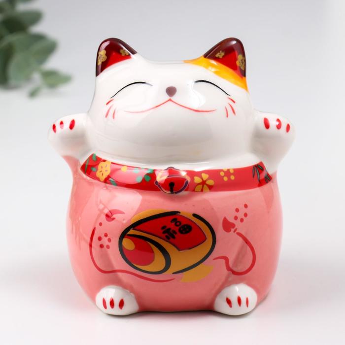 Сувенир керамика "Кот Манэки-нэко" в розовом 9х9х7,5 см
Сувенир керамика "Кот Манэки-нэко" в розовом 9х9х7,5 см