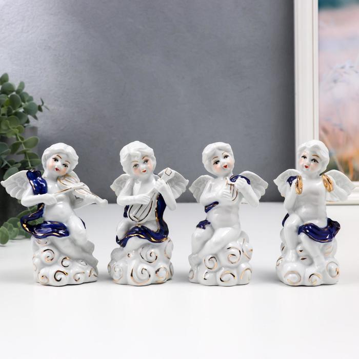 Сувенир керамика "Ангельское пение - музыканты" набор 4 шт кобальт 13,5 см
Сувенир керамика "Ангельское пение - музыканты" набор 4 шт кобальт 13,5 см