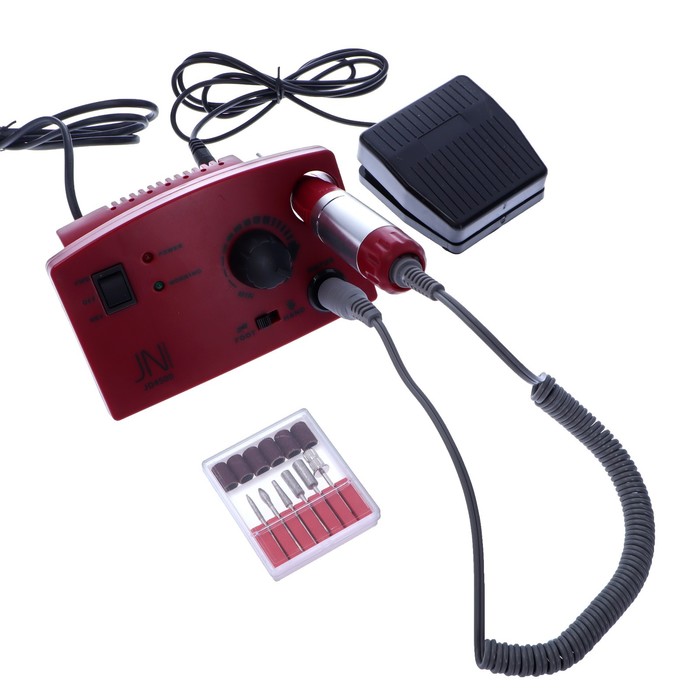 Аппарат для маникюра и педикюра JessNail JD4500, 6 фрез, 30000 об/мин, 35 Вт, красный
Аппарат для маникюра и педикюра JessNail JD4500, 6 фрез, 30000 об/мин, 35 Вт, красный