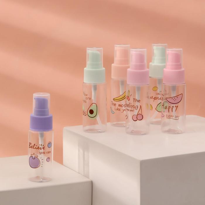 Бутылочка для хранения, с дозатором, 35 мл, рисунок МИКС
Бутылочка для хранения, с дозатором, 35 мл, рисунок МИКС