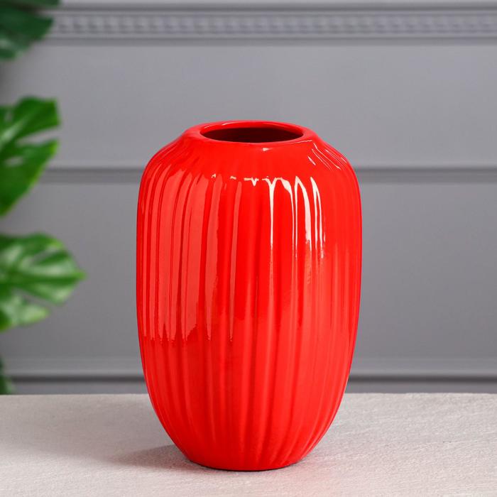 Ваза керамическая "Юпитер", настольная, красная, 39 см
Ваза керамическая "Юпитер", настольная, красная, 39 см