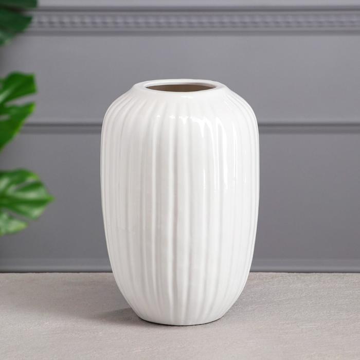 Ваза керамическая "Юпитер", настольная, белая, 39 см
Ваза керамическая "Юпитер", настольная, белая, 39 см