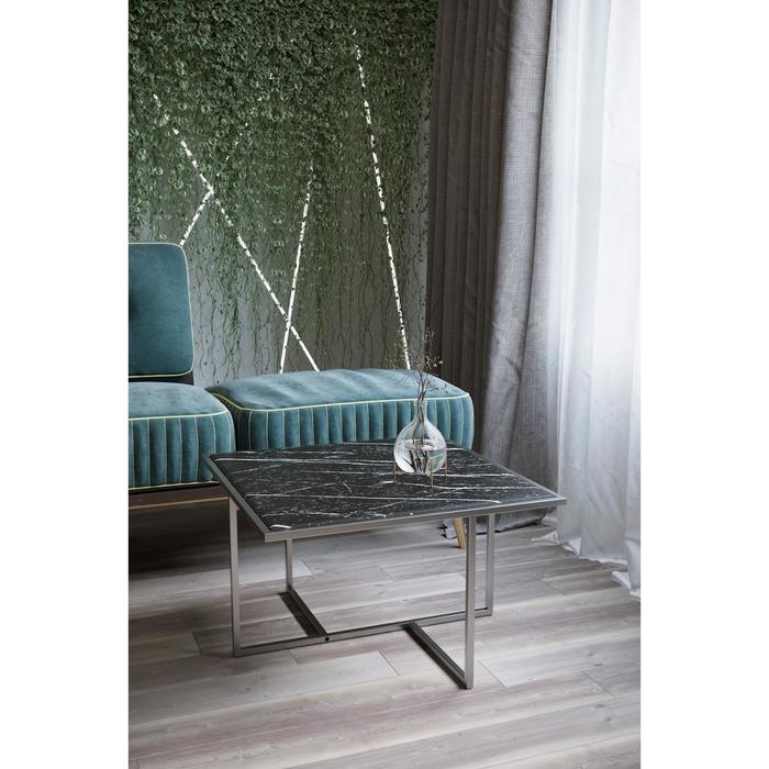 Стол журнальный «Амадео квадро», 620 × 620× 375 мм, цвет чёрный мрамор 
Стол журнальный «Амадео квадро», 620 × 620× 375 мм, цвет чёрный мрамор