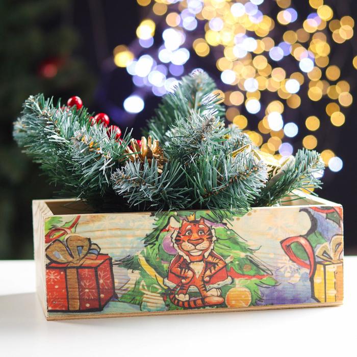 Кашпо деревянное "Символ года 2022.Тигр с короной" 24х14х9 см
Кашпо деревянное "Символ года 2022.Тигр с короной" 24х14х9 см