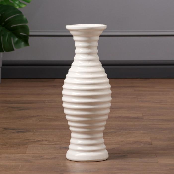 Ваза керамическая "Славянская", напольная, белая матовая, 42 см,
Ваза керамическая "Славянская", напольная, белая матовая, 42 см,