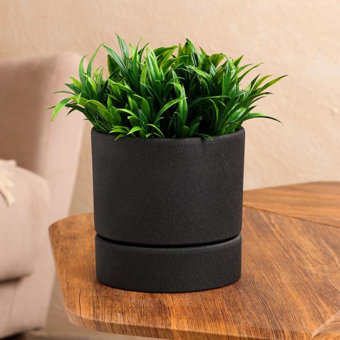 Горшок для цветов "Цилиндр", черный, керамика, 1.5 л
Горшок для цветов "Цилиндр", черный, керамика, 1.5 л