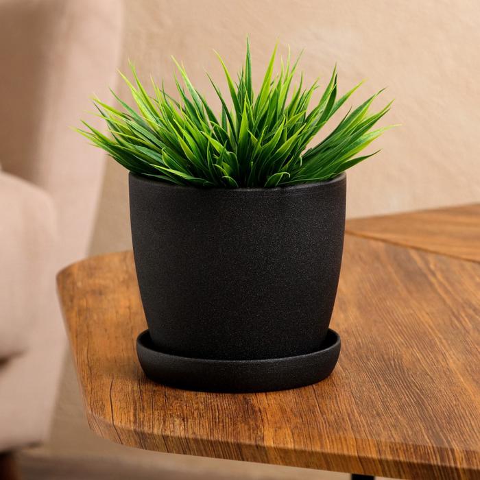 Горшок для цветов "Жемчуг", черный, керамика, 0.9 л
Горшок для цветов "Жемчуг", черный, керамика, 0.9 л