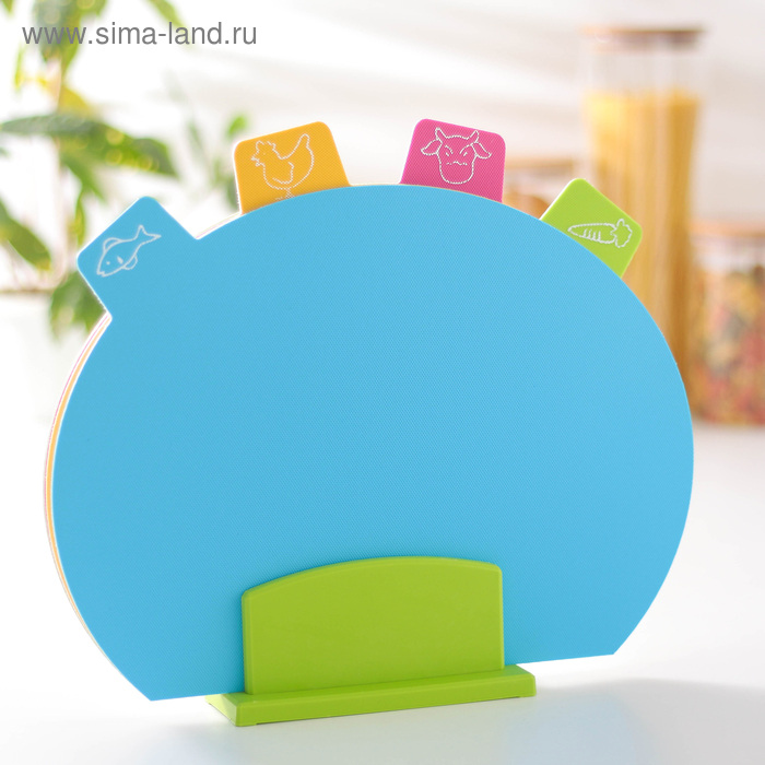 Набор разделочных противоскользящих досок «Восход», 4 шт 
Набор разделочных противоскользящих досок «Восход», 4 шт