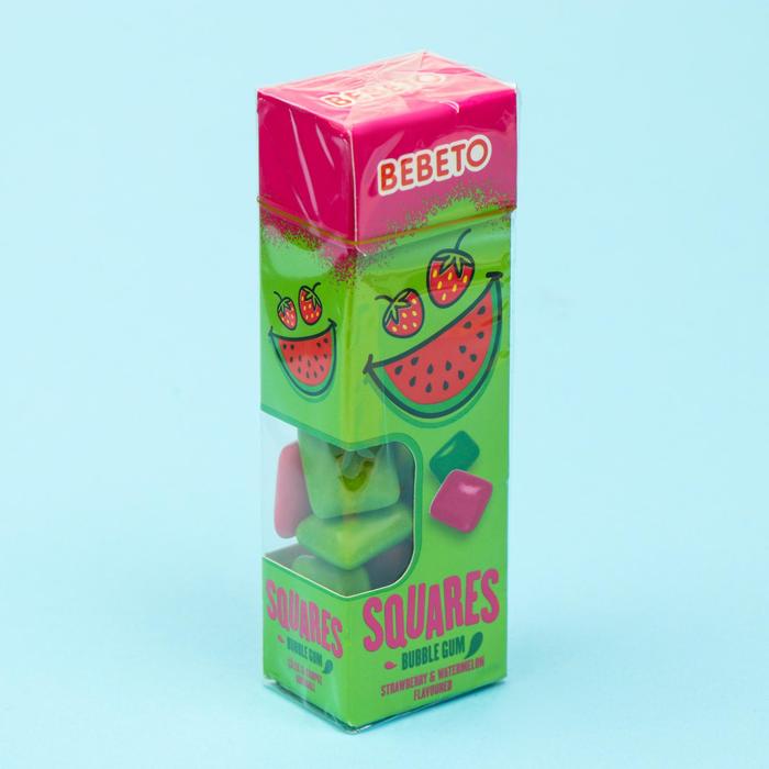 Жевательная резинка "SQUARES", со вкусом арбуза и клубники, 31,2 г 
Жевательная резинка "SQUARES", со вкусом арбуза и клубники, 31,2 г